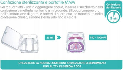 MAM COMFORT dudlík x2 2-12 měsíců