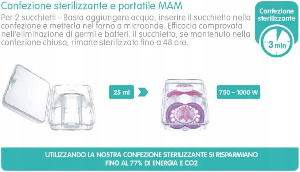 MAM COMFORT dudlík x2 2-12 měsíců
