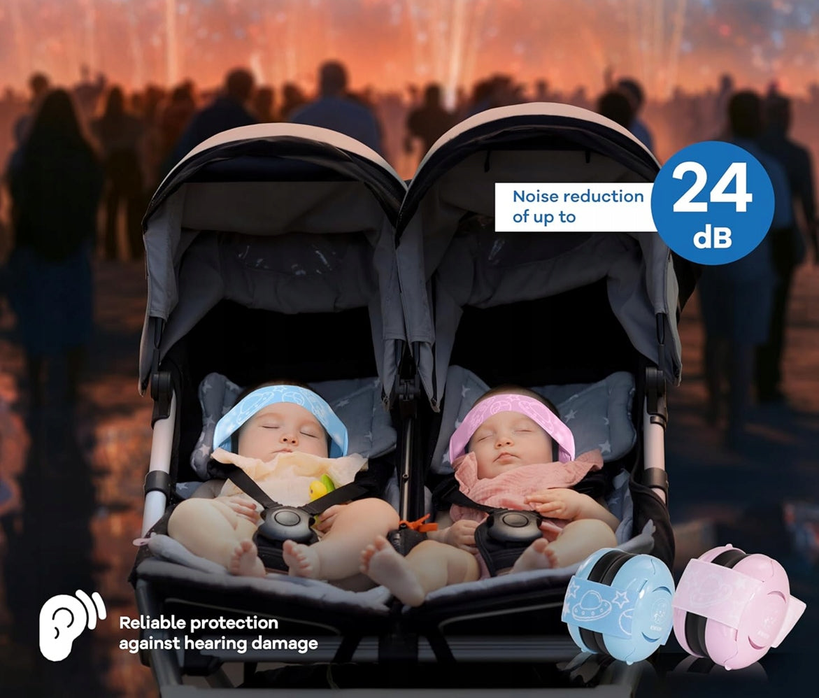 KWKW ochranná sluchátka 12m+, 24db + pouzdro