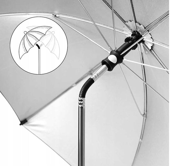 RIOGOO ochranný slunečník na kočárek průměr 73 cm UV 50+ voděodolný