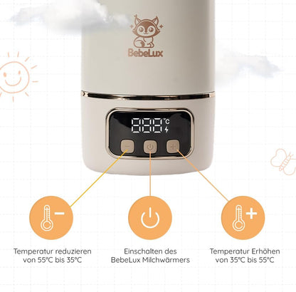 BEBELUX BebeWarm tragbarer USB-Flaschenwärmer 3' – Produktfoto 3