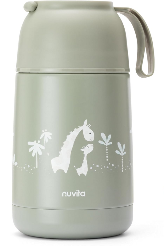 NUVITA 4475 stainless steel food thermos 620 ml 0+ GIRAFFES