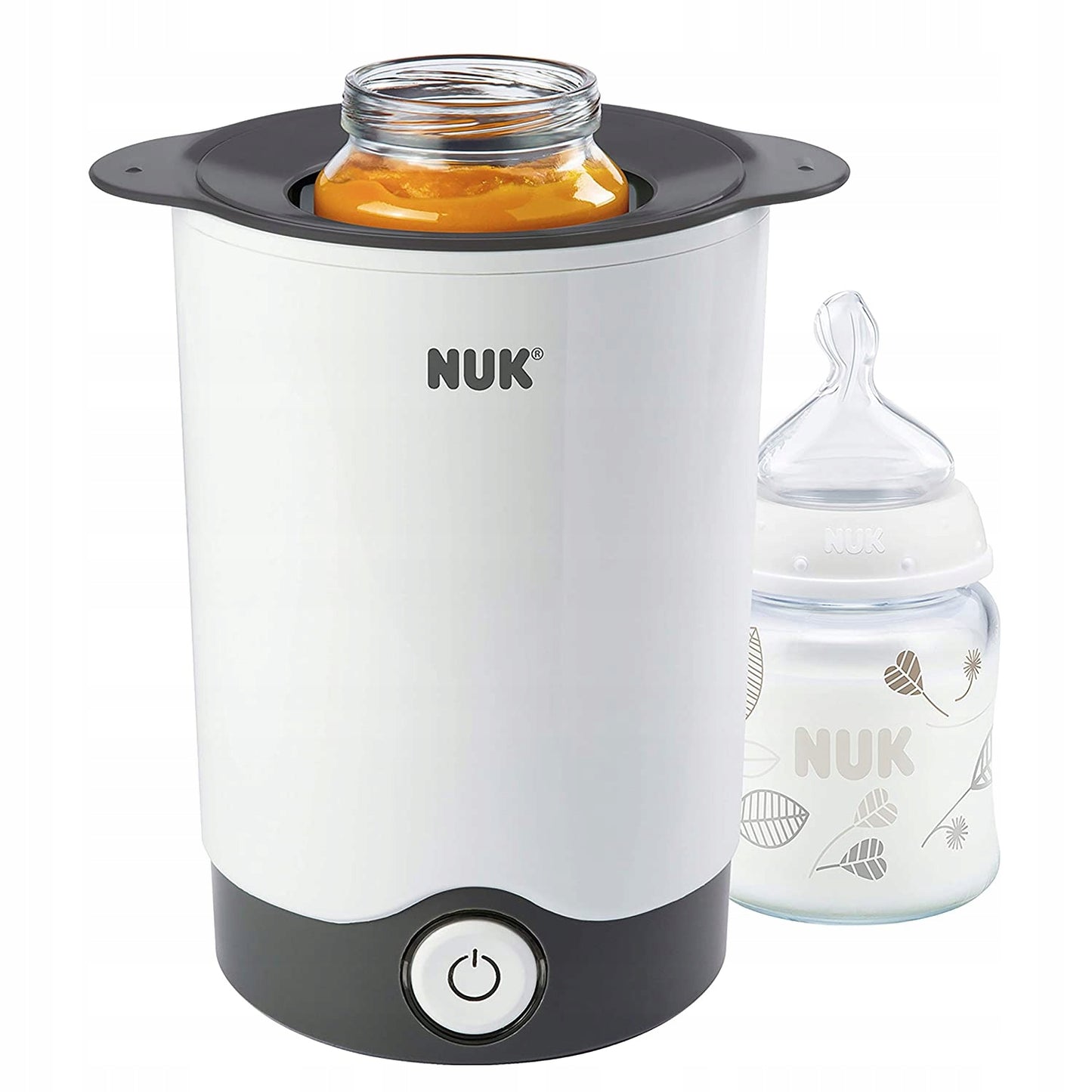 NUK Thermo ExpressBottle and jar warmer (not included)colour black and whitedimensions 11.5 x 14.5 x 16.5