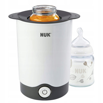 NUK Thermo ExpressBottle and jar warmer (not included)colour black and whitedimensions 11.5 x 14.5 x 16.5