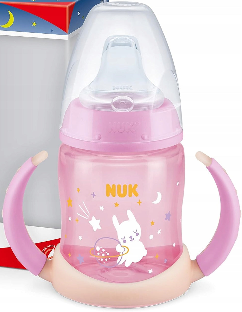 NUK Learner Cup HRNEK 150 ml ukazatel teploty SVÍTÍ VE TMĚ