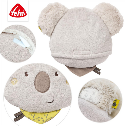 FEHN Koala Australia plysvarmepude med kirsebærsten 20 x 20 cm