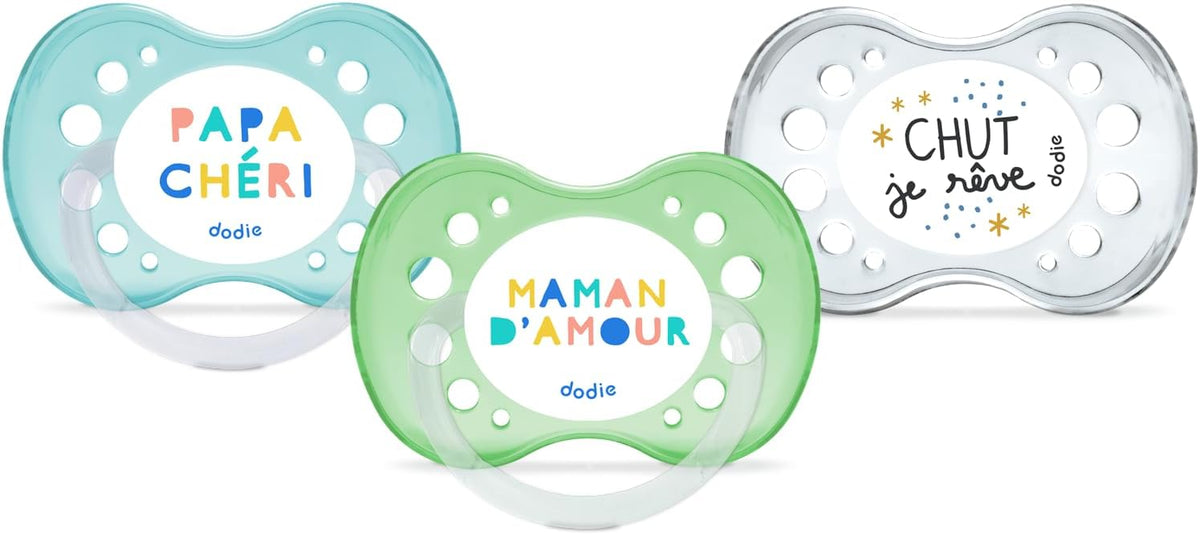 3 pacifiers in the set – a practical everyday solution anatomical and orthodontic shape – tailored to a