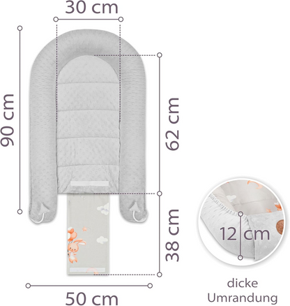 KOKON kojenecké hnízdo 90x50 minky