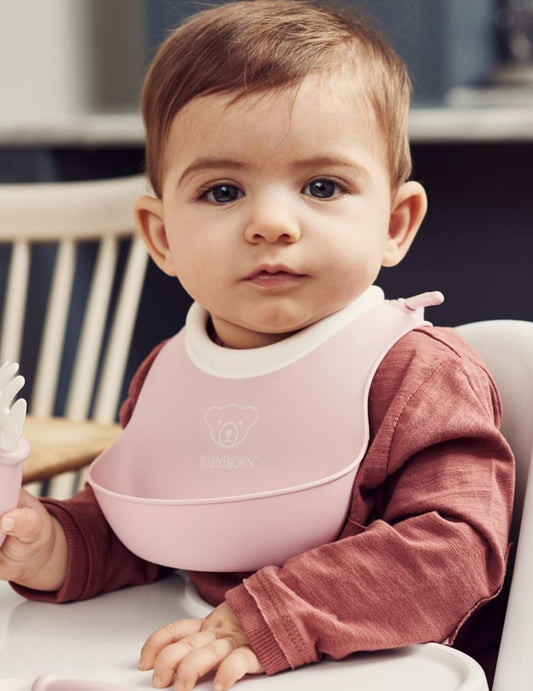 BABYBJORN silikonový bryndák s kapsou x2 SMALL