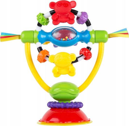 PLAYGRO hračka s chrastítkem a přísavkou na židličku nebo stůl 19,5 cm