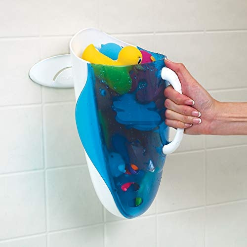 Munchkin Bath Toy Scoop košík na koupací hračky modrý