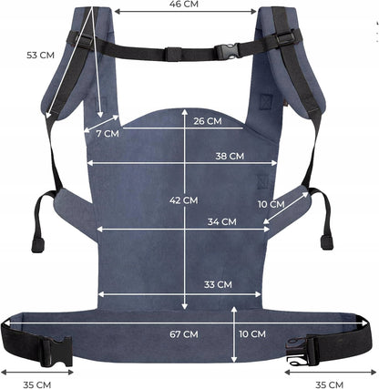 KINDERKRAFT NINO Confetti soft baby carrier