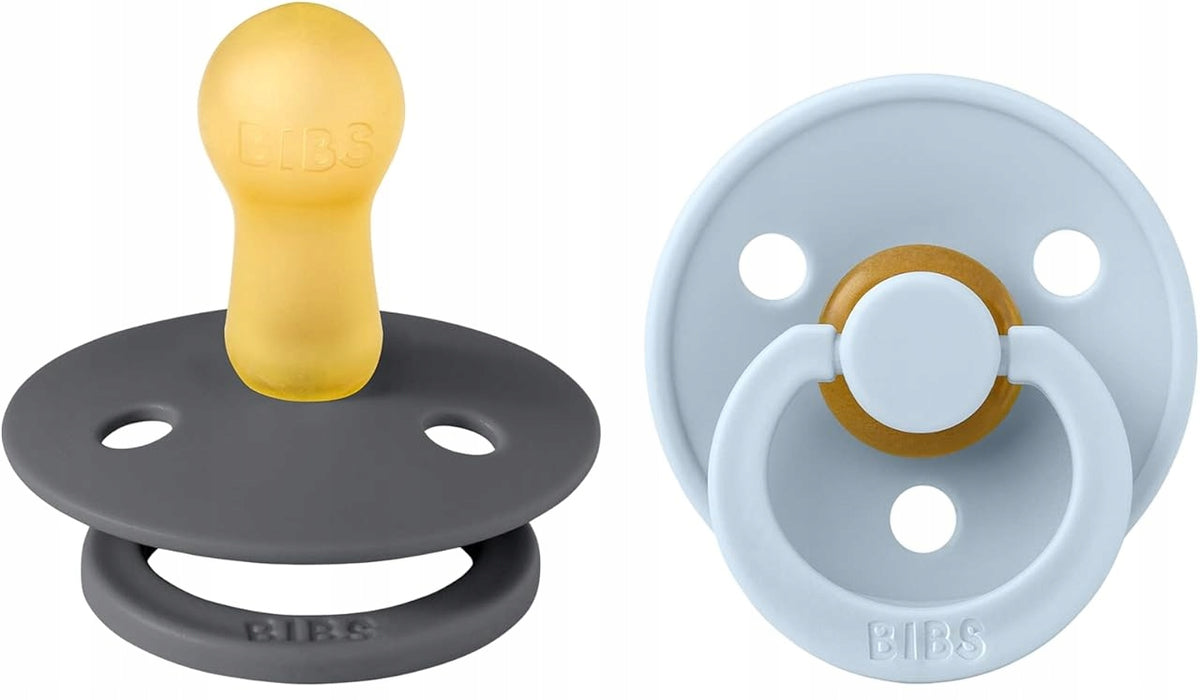 BIBS COLOUR pacifiers 2-pack natural rubber 6+ months