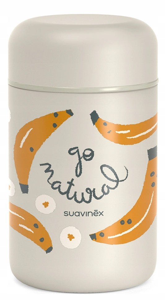 SUAVINEX Go Natural stainless steel food thermos 400 ml
