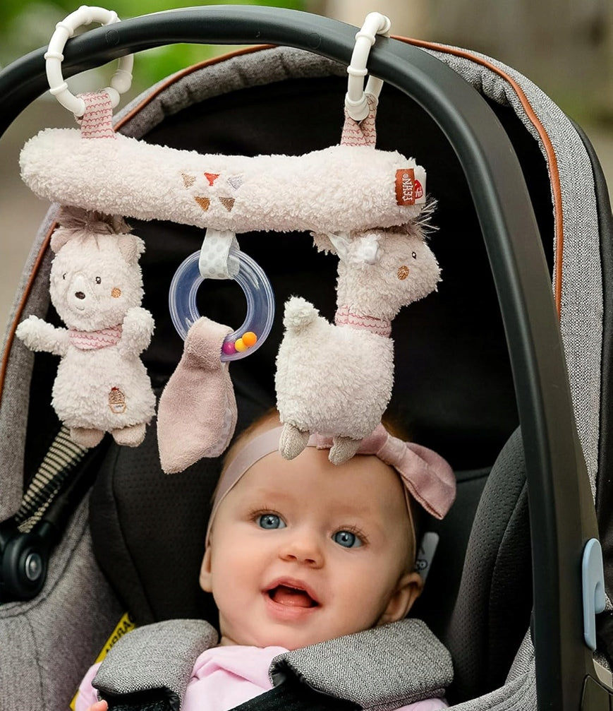 FEHN PERU stroller activity bar with rattle and squeaker – product image 3
