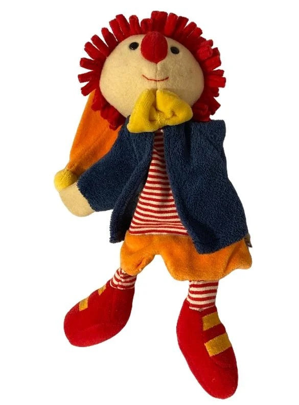 STERNTALER plush hand puppet for role play CLOWN 28 cm