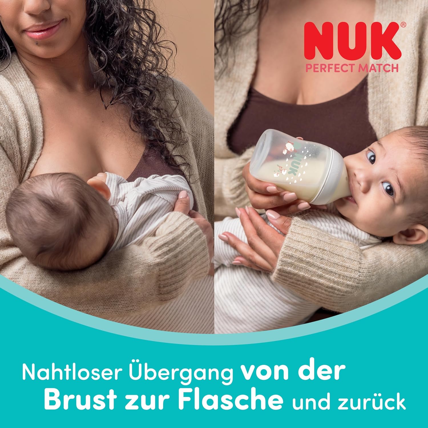 NUK Perfect Match hasfájás elleni cumisüvegek 260 ml, 3 hónapos kortól, 3 db – termékkép 4