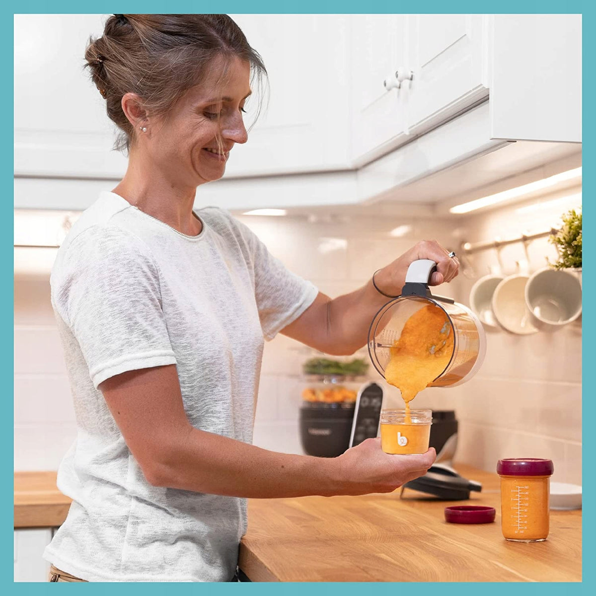 BABYMOOV Babybols ÜVEG tárolóedények 4×220 ml
