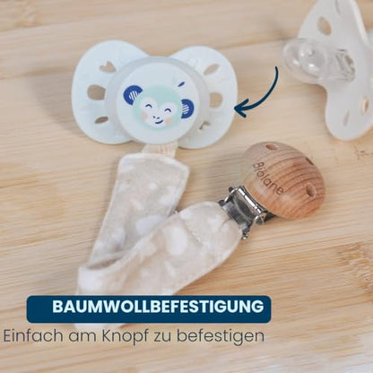 Biolane bavlněný klip na dudlík se závěskem
