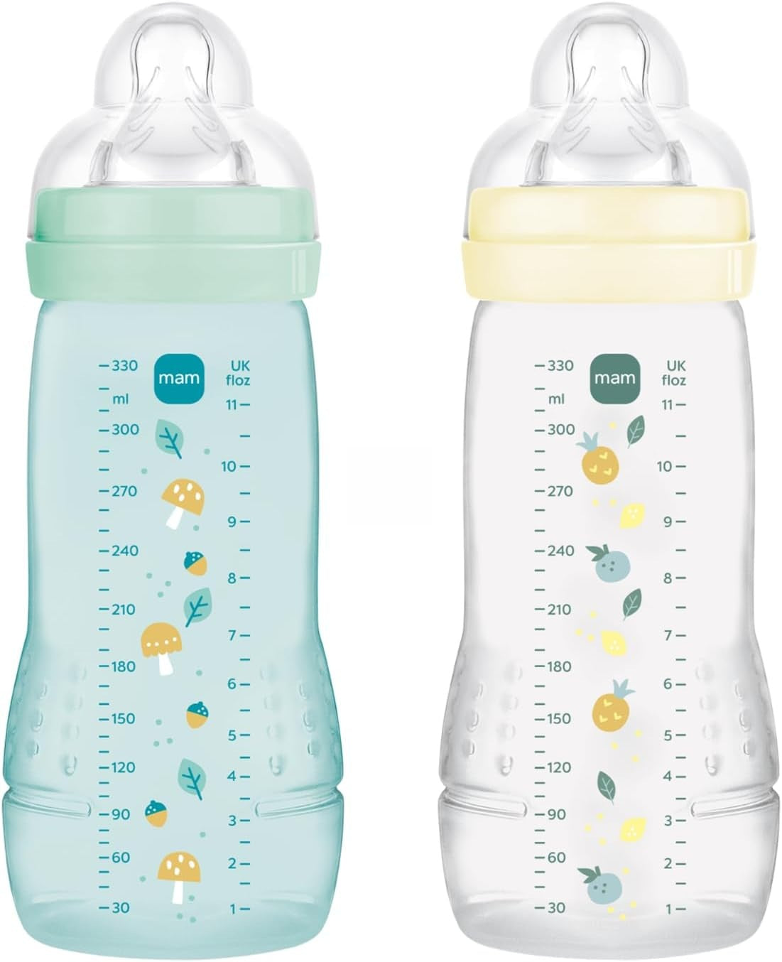 MAM Easy Active bottle set 2x 330 ml 6 m+ teat 4 very fast flow