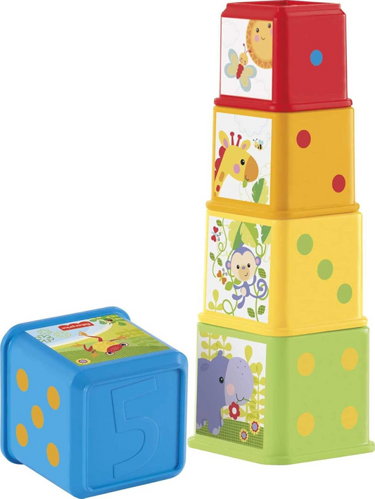 FISHER-PRICE Stack & Explore Blocks set of 5 blocks