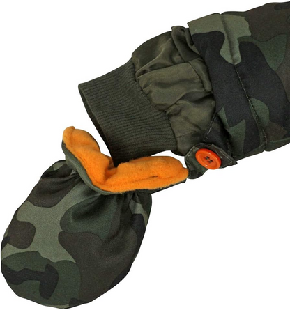 JIAMY zimný overal s kapucňou 9-12 mes. + rukavičky a topánočky