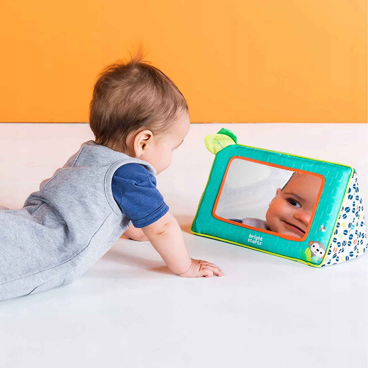 BRIGHT STARTS Safari folding floor mirror