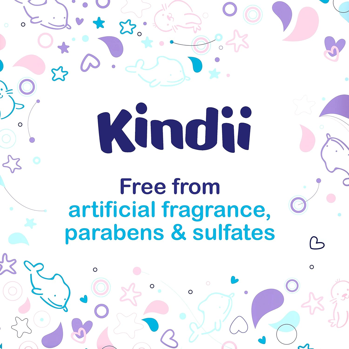 KINDII Pure Water 99 vlhčené ubrousky s vodou x60