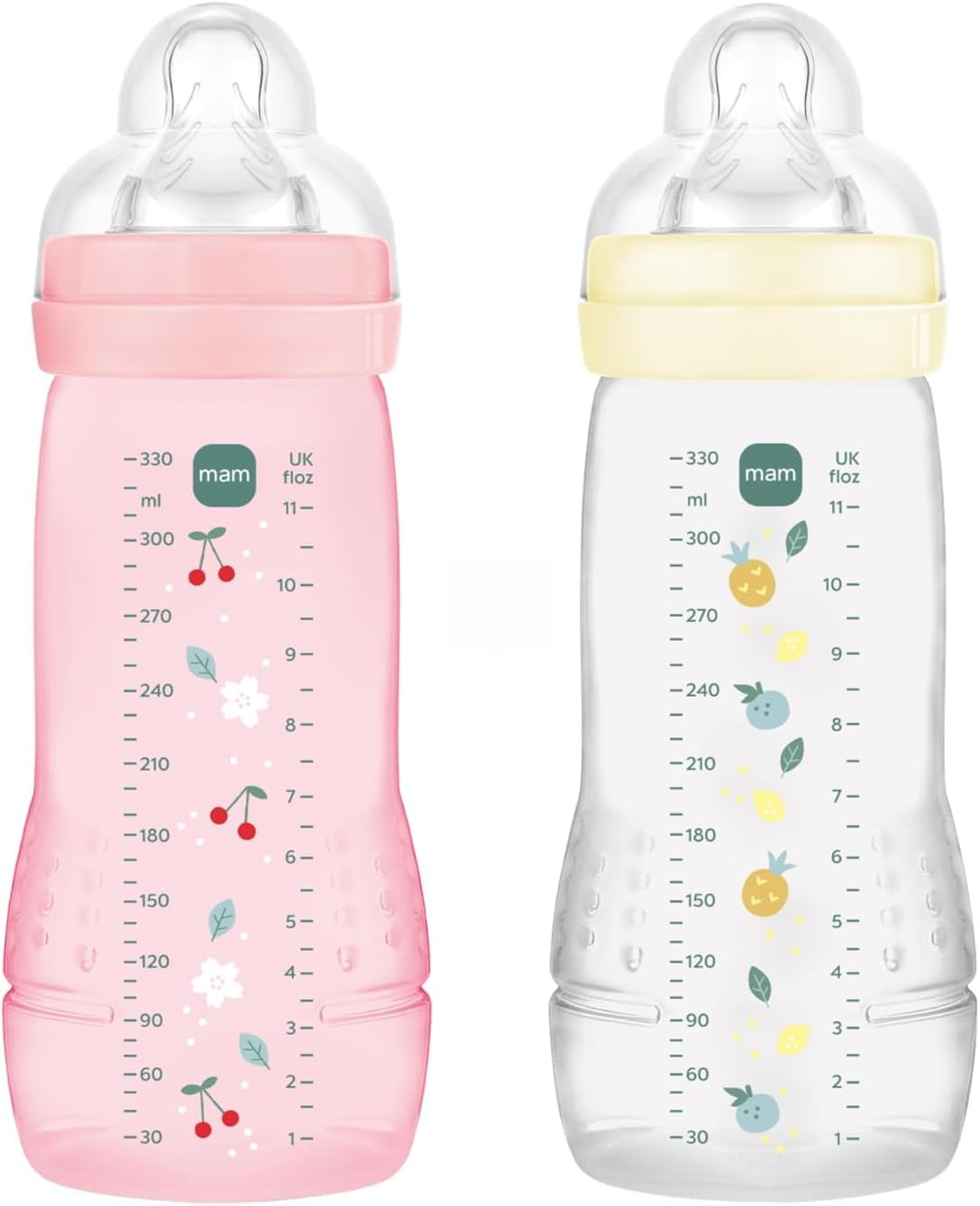 MAM Easy Active σετ μπιμπερό 2 × 330 ml, 6+ μηνών, θηλή 4 πολύ γρήγορης ροής