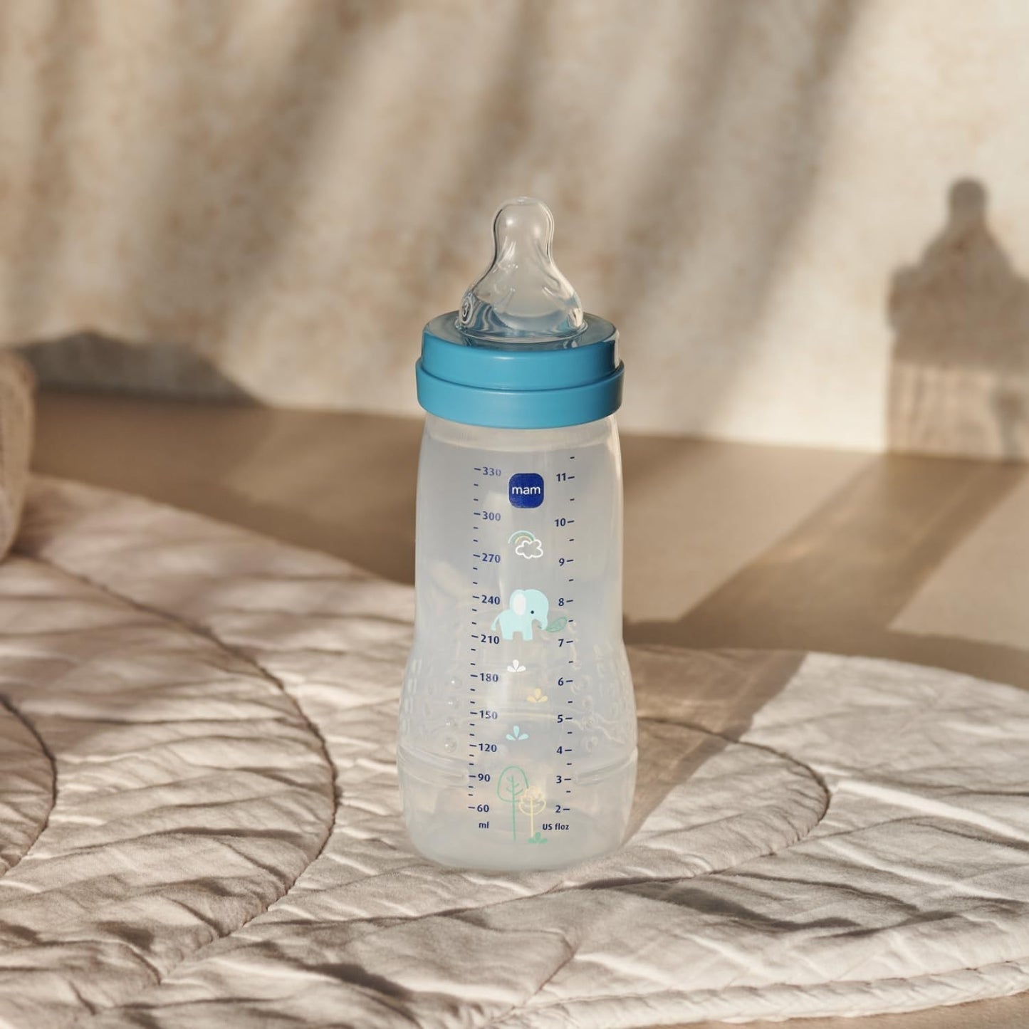 MAM Easy Active bottle 330 ml, teat 4, 6 m+ Elephant – product image 5