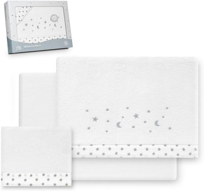 INTERBABY cot bedding set 60x120 cm Coralina