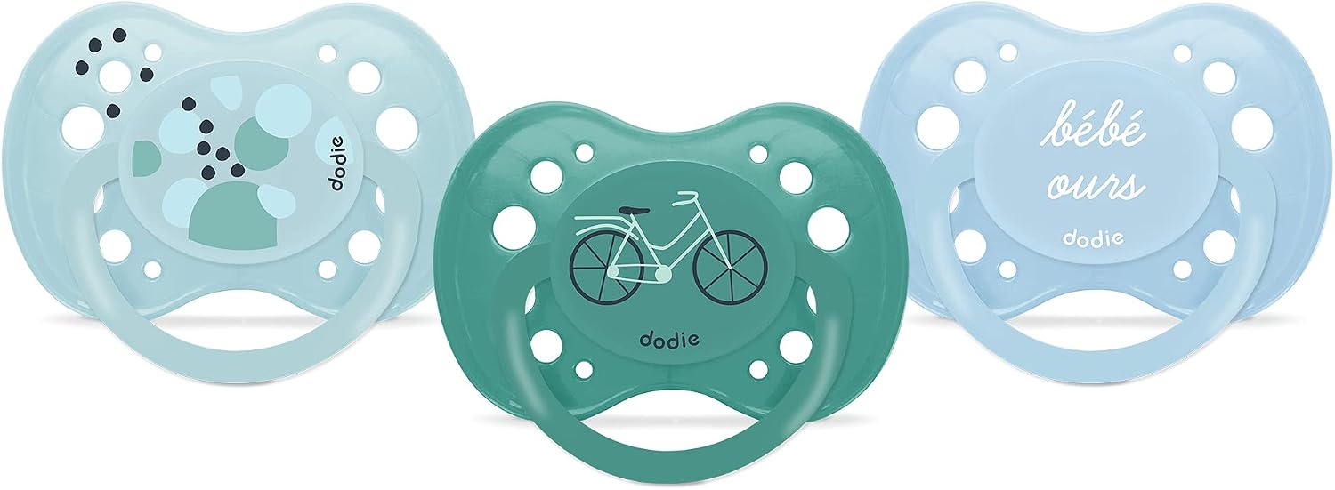 DODIE anatomischer Beruhigungsschnuller 18m+ Bébé Ours x3
