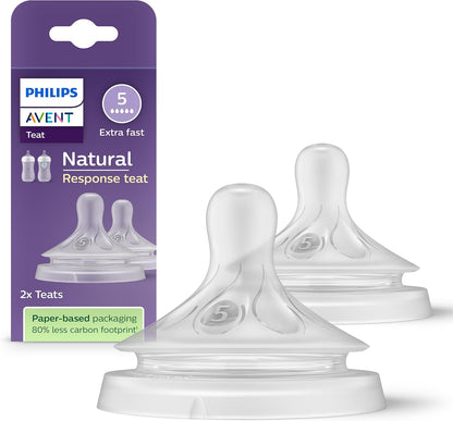 PHILIPS AVENT Natural Response pacifiers, flow 5, extra fast, x2