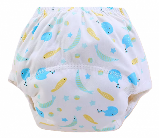 Qianquhui Children's Dinosaur Training Underwear, Size 90