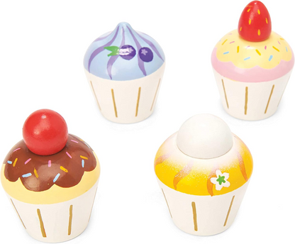 LE TOY VAN fa cupcake-ek, 4 darab