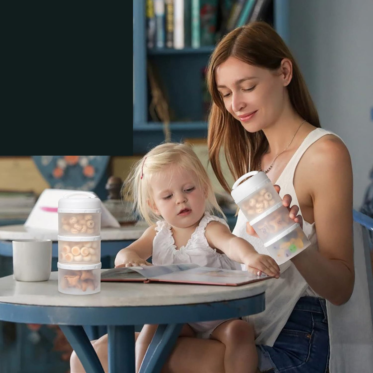 TERMICHY containers for formula and snacks, 2 pieces, 6 x 60 g
