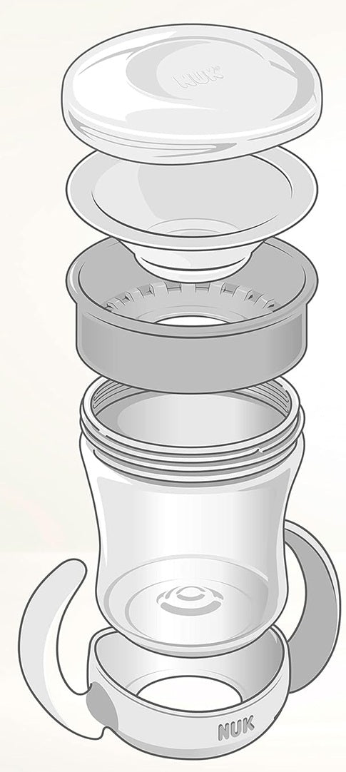 NUK Mini Magic Cup auslaufsicherer Trinklernbecher, im Dunkeln leuchtend, 360°, 160 ml, ab 6 Monaten – Produktbild 5