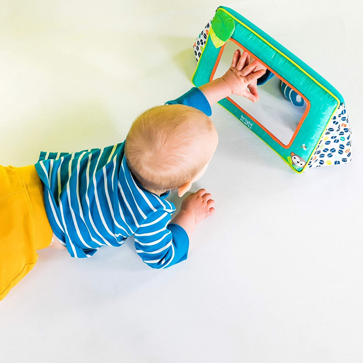 BRIGHT STARTS Safari folding floor mirror