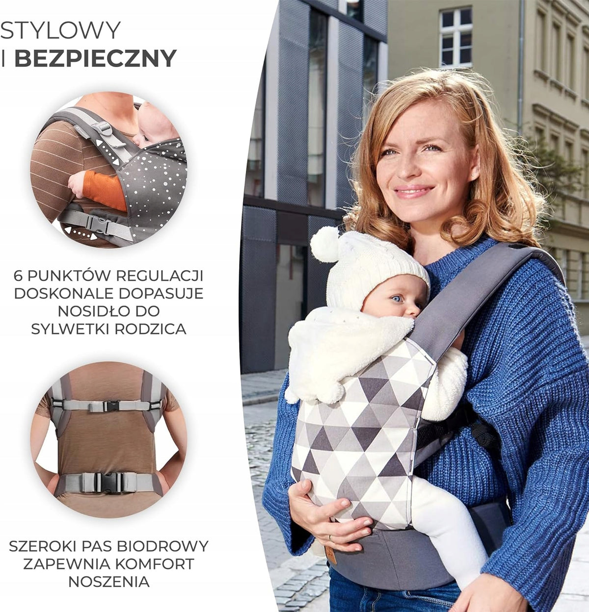 KINDERKRAFT NINO Confetti soft baby carrier