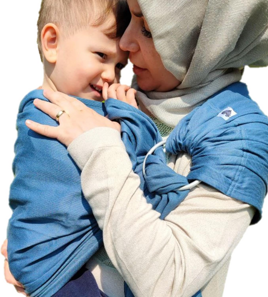 SHABANY fascia ad anelli per portare il bambino COTONE BIOLOGICO