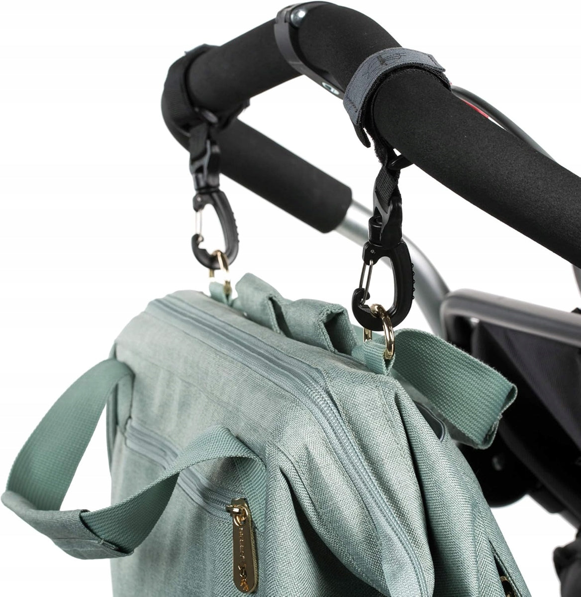 LASSIG Casual Label bag attachment clips for stroller frame, 2 pieces – product image 5