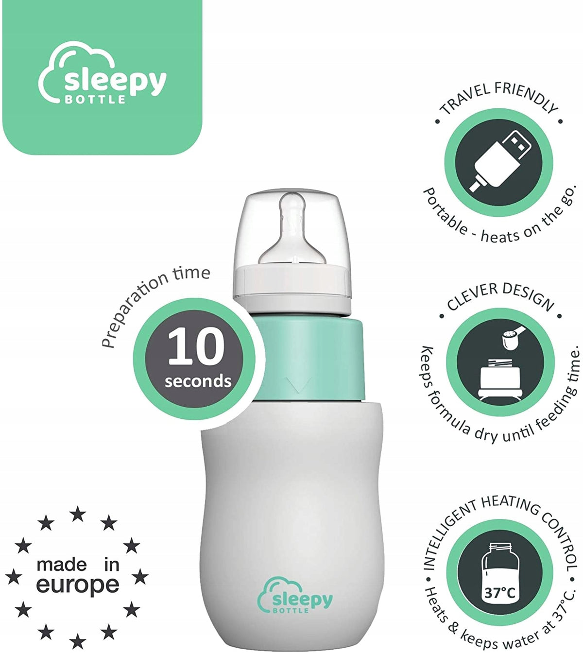 SLEEPY BOTTLE startovací sada ohřívač s lahví