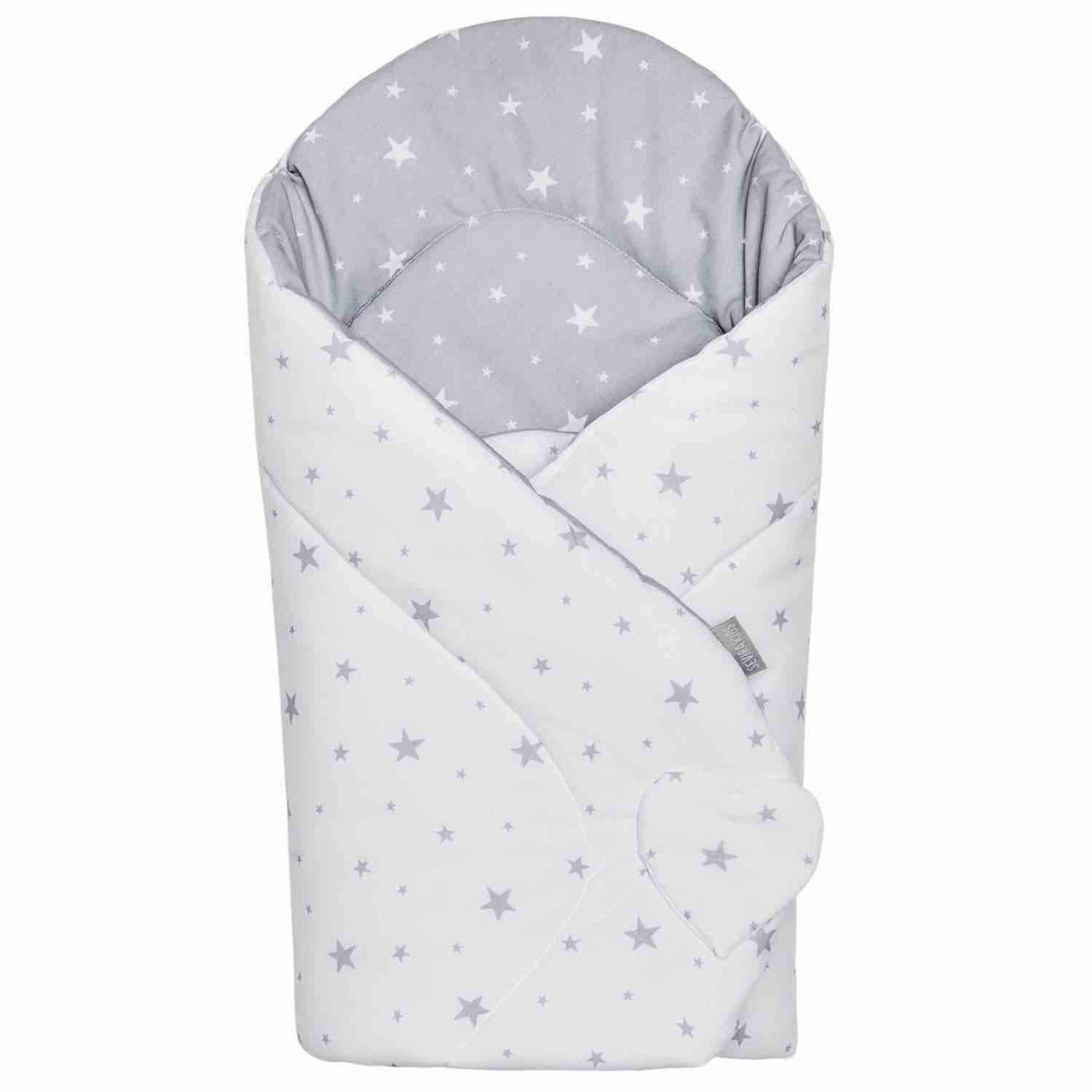 SEVIRA KIDSreversible swaddling blanket80X80 cmcolour grey and whitenew condition, replacement packaging