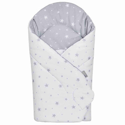 SEVIRA KIDSreversible swaddling blanket80X80 cmcolour grey and whitenew condition, replacement packaging