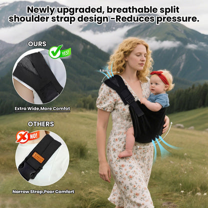 Adjustable baby carrier 3-36 months black