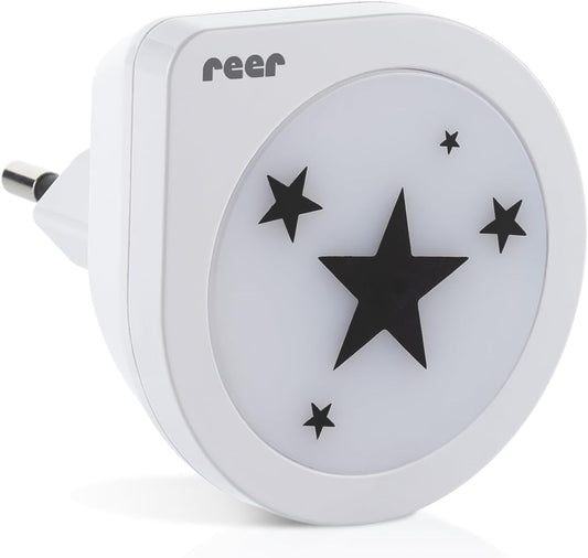 REER NightGuide Star noční LED světlo do zásuvky se senzorem tmy