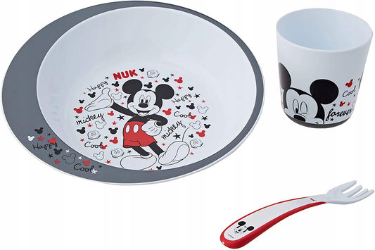 NUK Disney set di stoviglie 3 pezzi TOPOLINO