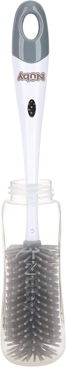 NUBY 2-in-1 bottle and teat cleaning brush + stand