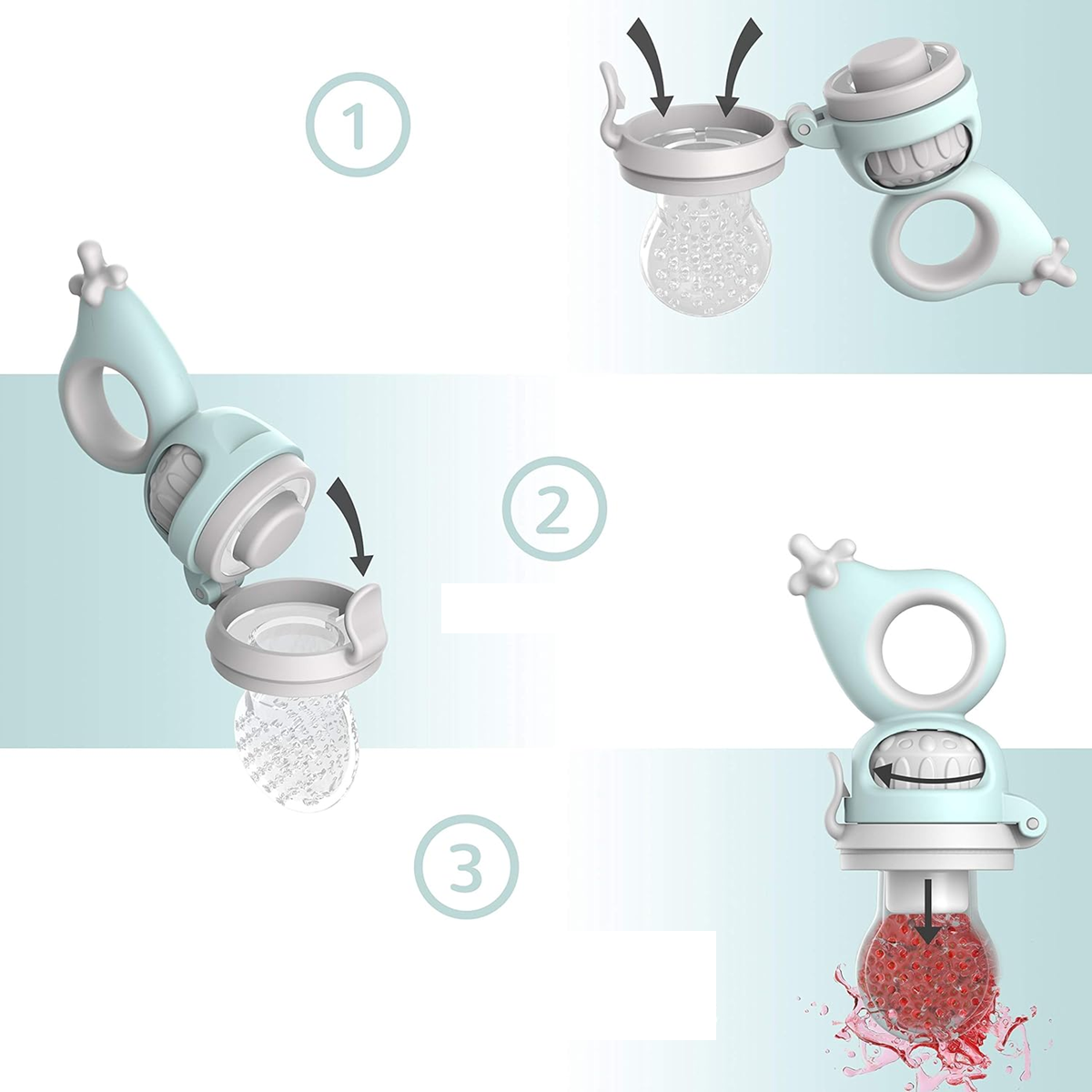 TABRIX fruit feeder teether x2
