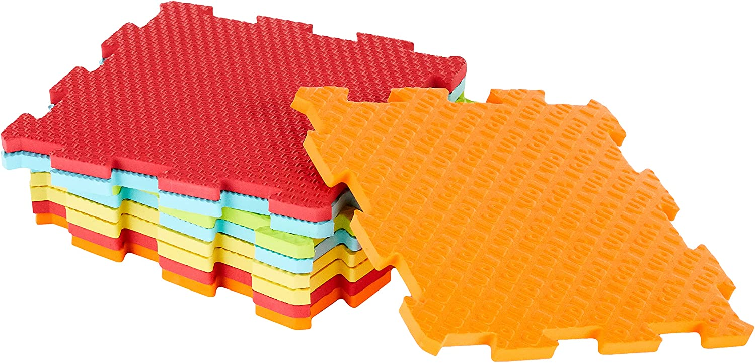 LUDI covoraș puzzle pliabil SENZORIAL 90x90